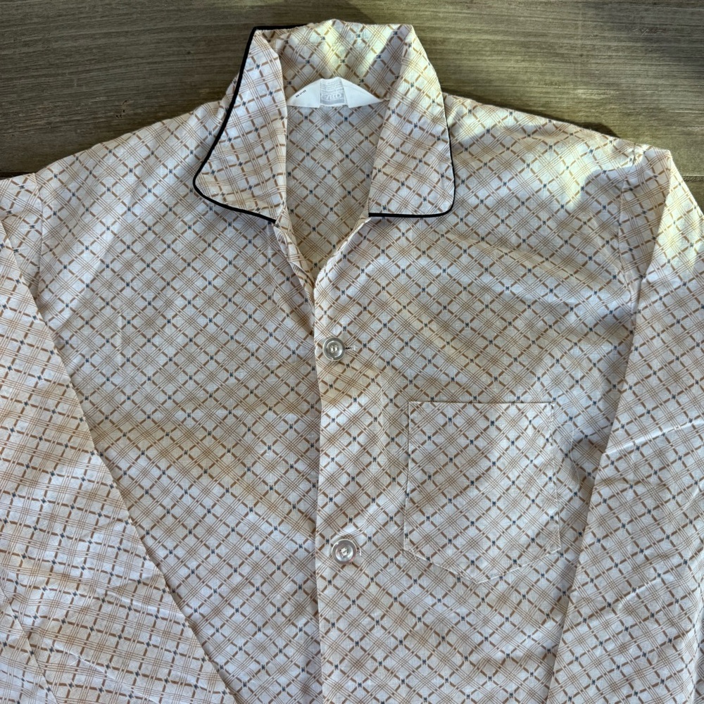Vintage Mens Cotton Pajamas Montgomery Ward Large